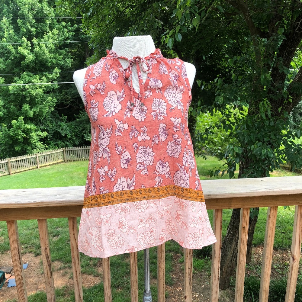 Xhilaration Terracotta Sleeveless Top, NWT, XS